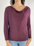 Maglia manica lunga curvy Rinascimento Curvy - bordeaux - 1