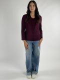 Maglia manica lunga curvy Rinascimento Curvy - bordeaux - 3