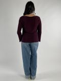 Maglia manica lunga curvy Rinascimento Curvy - bordeaux - 4