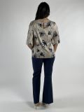 Camicia manica corta Rinascimento Curvy - blu navy - 3
