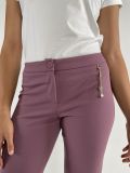 Pantalone curvy Rinascimento Curvy - rosa antico - 1