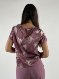Camicia manica corta Rinascimento - rosa antico - 3