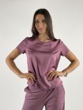 Camicia manica corta Rinascimento - rosa antico - 0