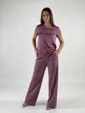 Camicia manica corta Rinascimento - rosa antico - 2