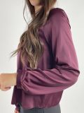 Camicia manica lunga giovane Rinascimento - bordeaux - 1