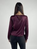 Camicia manica lunga giovane Rinascimento - bordeaux - 2