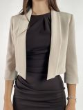 Giacca bolerino Rinascimento - tortora beige - 1