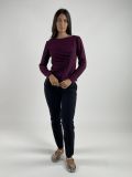 Camicia manica lunga giovane Rinascimento - bordeaux - 3