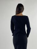 Camicia manica lunga giovane Rinascimento - nero - 3