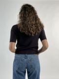Maglia manica corta Knit - San Babila - cioccolato - 3