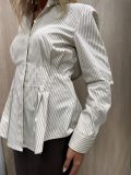 Camicia manica lunga San Babila - beige marrone - 1