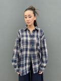 Camicia manica lunga giovane Auda - blu beige - 0