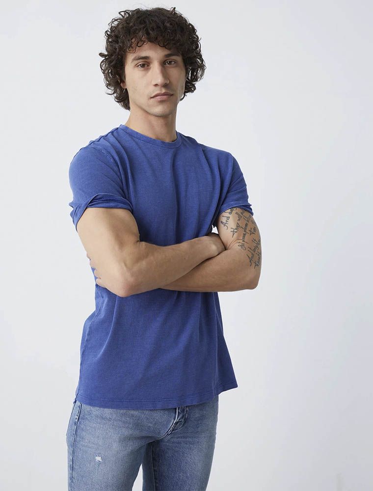 T-shirt Uomo Camicia Manica Corta Shirt Con Stampa Collo Rotondo - Foto 3