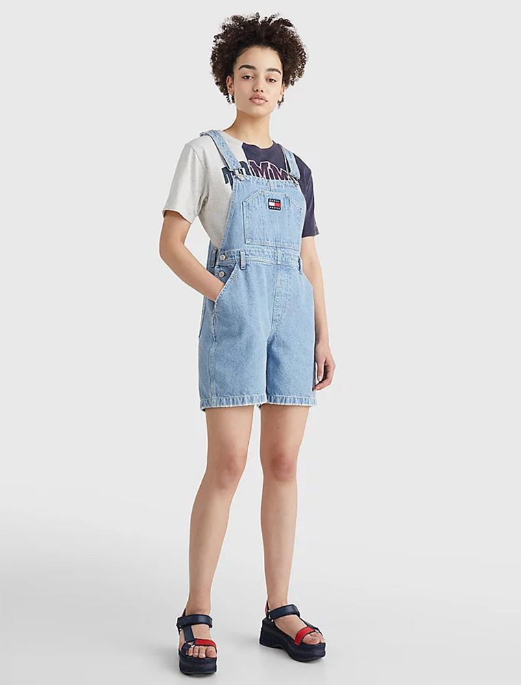 Salopette Tommy Jeans denim chiaro Smartmoda Shop Online
