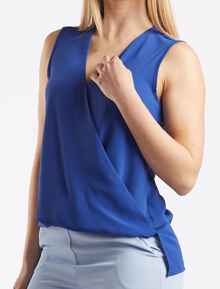 Camicia Da Notte Semplice A Maniche Corte In Cotone Biologico - Blu Polare - Foto 6