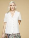 Camicia manica corta curvy Persona - bianco