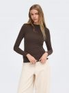 Maglia manica lunga Only - cioccolato