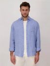 Camicia manica lunga casual Fynch-hatton - azzurro