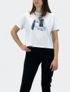 T-shirt manica corta Take Two - bianco