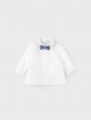 Camicia manica lunga Newborn - panna