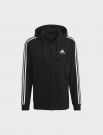 Felpa sportiva aperta Adidas - black