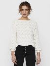 Pullover manica lunga Only - cloud dancer