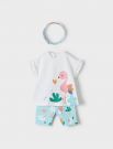 Completo maglia e pantalone Newborn - acqua