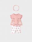 Completo maglia e pantalone Newborn - rosa grigio