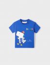 T-shirt manica corta Newborn - bluette