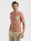 T-shirt manica corta Yes Zee - terracotta