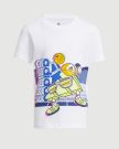 T-shirt manica corta sportiva Adidas - bianco