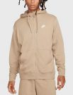 Felpa sportiva aperta Nike - beige