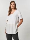 Maglia manica corta curvy Persona/now - bianco