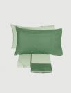 Completo lenzuola 2 piazze Fazzini - grigio verde