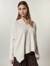 Maglia manica lunga curvy Persona - latte