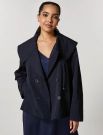 Trench curvy Persona/now - blu navy