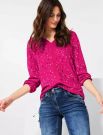 Maglia manica lunga curvy Cecil - rosa