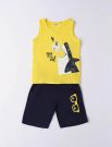 Completo canotta e pantalone corto I Do - giallo