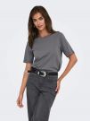 T-shirt manica corta Only - asfalto