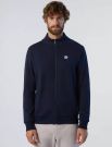 Maglia in felpa aperta North Sails - navy