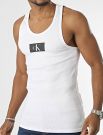 Canotta spalla larga cotone Calvin Klein - bianco