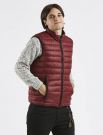 Gilet Over-d - nero bordeaux