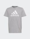 T-shirt manica corta sportiva Adidas - grigio