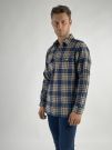 Camicia manica lunga flanella Levi's - blu beige