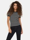 Maglia manica corta Jdy - nero bianco