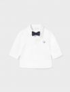 Camicia manica lunga Newborn - bianco