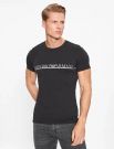 Maglia manica corta in cotone Armani Exchange - nero