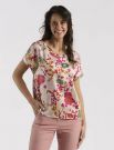 Camicia manica corta Emme - fucsia arancio