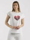 T-shirt manica corta Iblues - bianco rosso