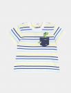 T-shirt manica corta Chicco - bianco blu